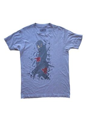 Hot Topic Naruto Shippuden Itachi Graphic Gray T-Shirt M Anime